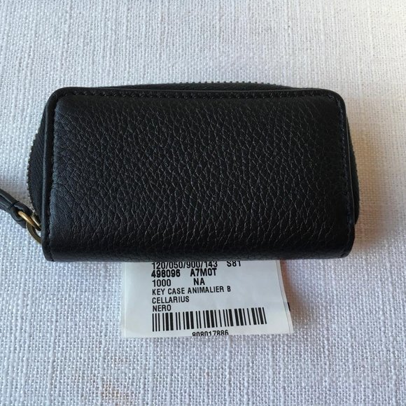 Gucci Woman Key Case Blind For Love Black DM89 - Picture 8 of 8